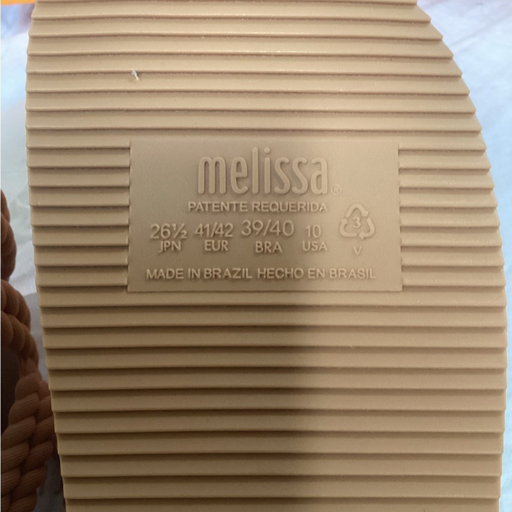 Melissa Cosmic + salinas AD NIB Tan Sandals, Women’s Size 10M - Picture 6 of 11